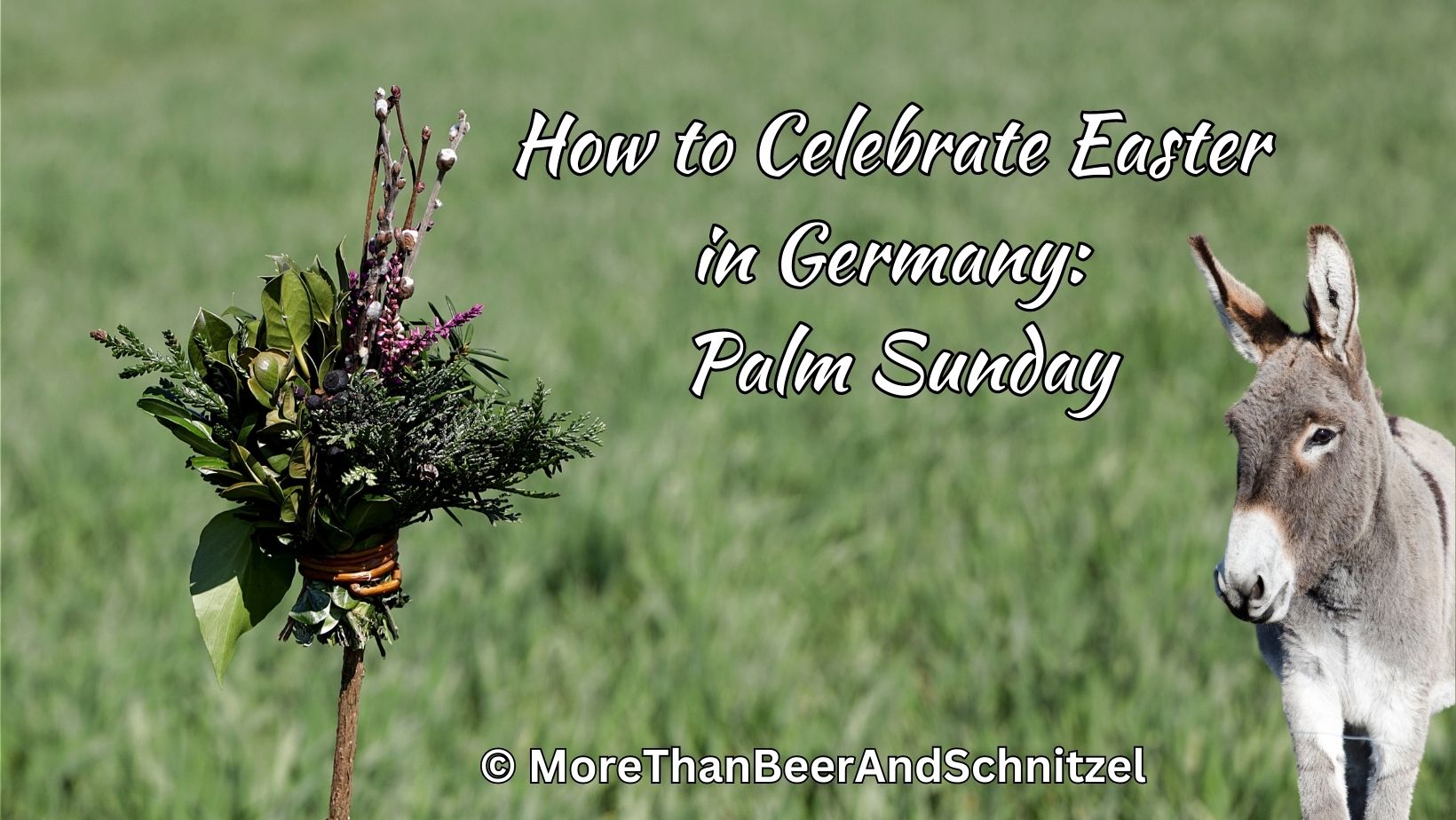 easter Germany Palmsonntag Palm sunday Palm procession donkey jesus palmwedel